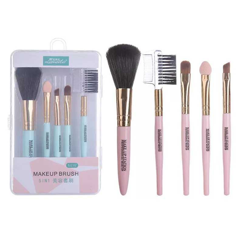 Bộ cọ trang điểm set5 kèm 3 đầu mắt