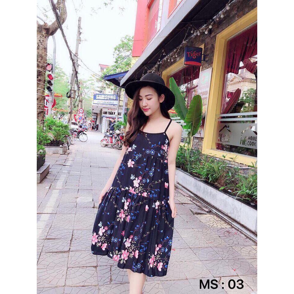 váy bầu 2 dây [ FREESHIP] freesize