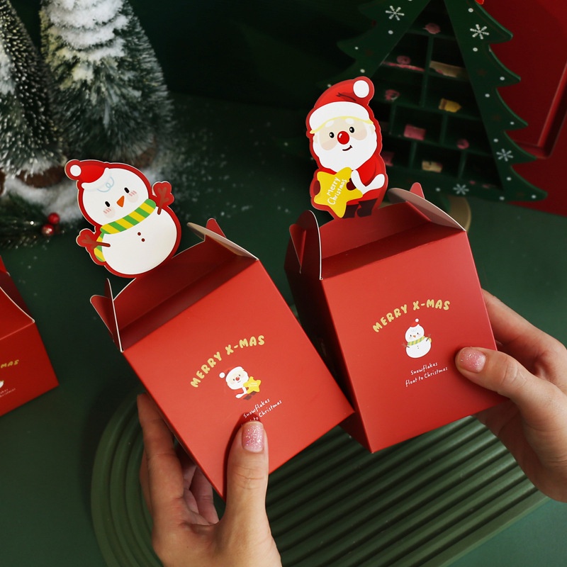 Hộp đựng bánh noel nhỏ xinh