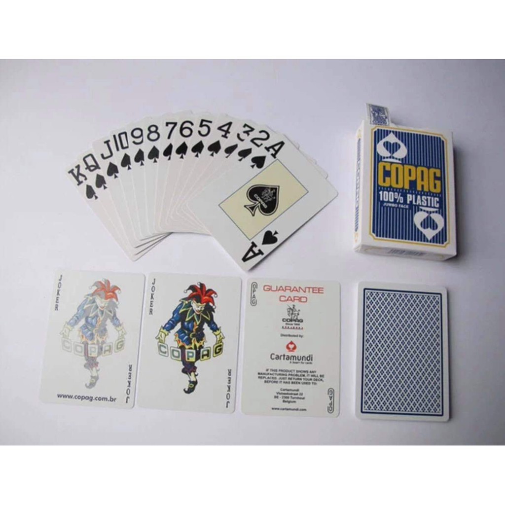 Bài nhựa Poker COPAG 100% plastic chống nước, chống gãy gập