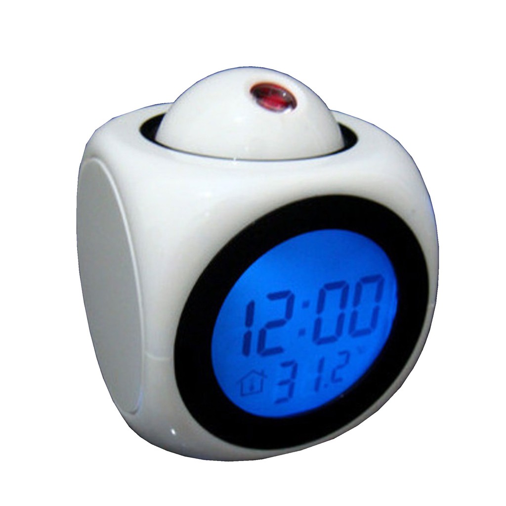 Đồng hồ báo thức có giọng nói và chiếu lên trần nhà xem giờ - NDHS-6862-DHBT-T