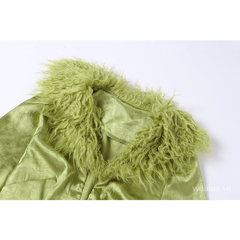 Áo Tay Dài Bằng Nhung Phối Nút Thiết Kế Thanh Lịch Sành Điệu Cho Nữ