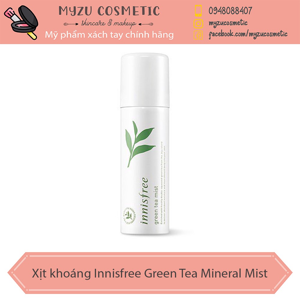 Xịt khoáng INNISFREE GREEN TEA MINERAL MIST