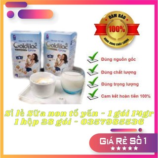 [NGOT10PTT][Rẻ Vô Địch] 5 hộp Sữa Goldilac Grow - Sữa non tổ yến  - Cam kết sản phẩm chính hãng 1 gói 14g