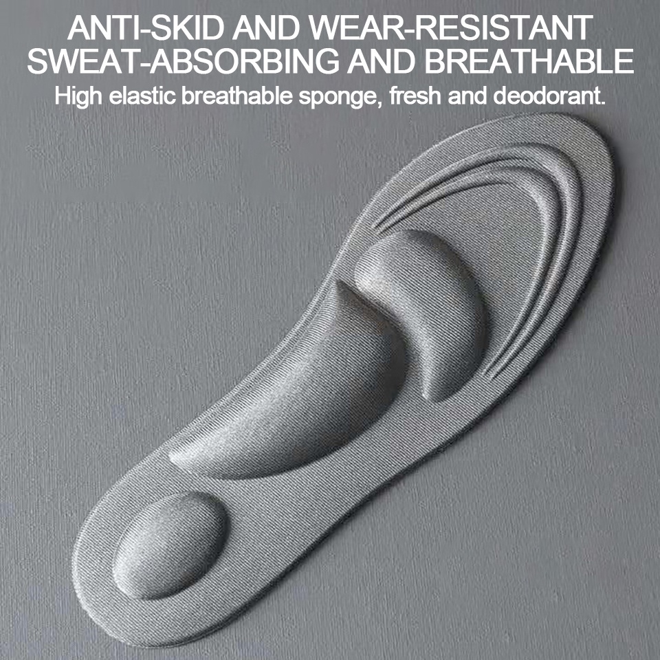 Miếng lót giày thể thao DAYSELECT 4D thoáng khí thấm hút mồ hôi chống mùi hôi