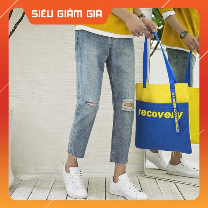 Quần Jean Nam - Quần Baggy Nam Cá Tính Phong cách - rách gối -Măc Kèm Với Áo Sơ Mi, Áo Thun -new