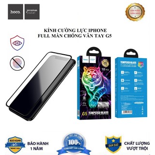 Kính Cường Lực Iphone Full Màn Chống Vân Tay💝SIÊU BỀN💝Kính Cường Lực Hoco G5 Cho Các Dòng Iphone