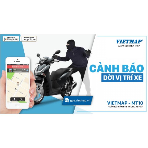 Thiết bị định vị xe máy GPS Tracker VietMap MT10 giám sát hành trình xe