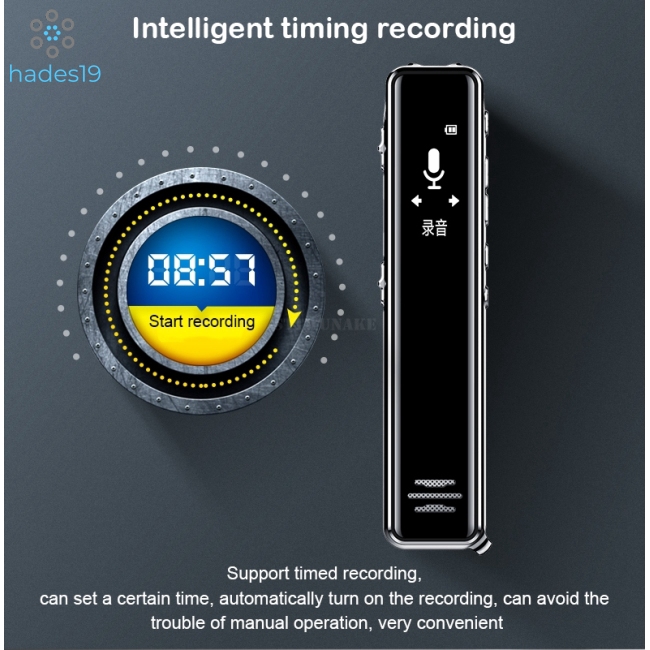 C8 Mini Digital Voice Recorder 16GB Audio Pen Dictaphone Sound Activated Recording for Business