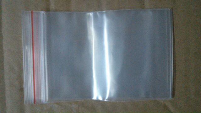 Túi zip PE túi zip viền đỏ [100g túi ], BAO BÌ VUI