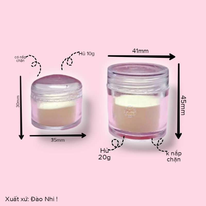 Hủ 20g Bột phát sáng đổ resin/bột phát quang/keo sữa/epoxy/dạ quang