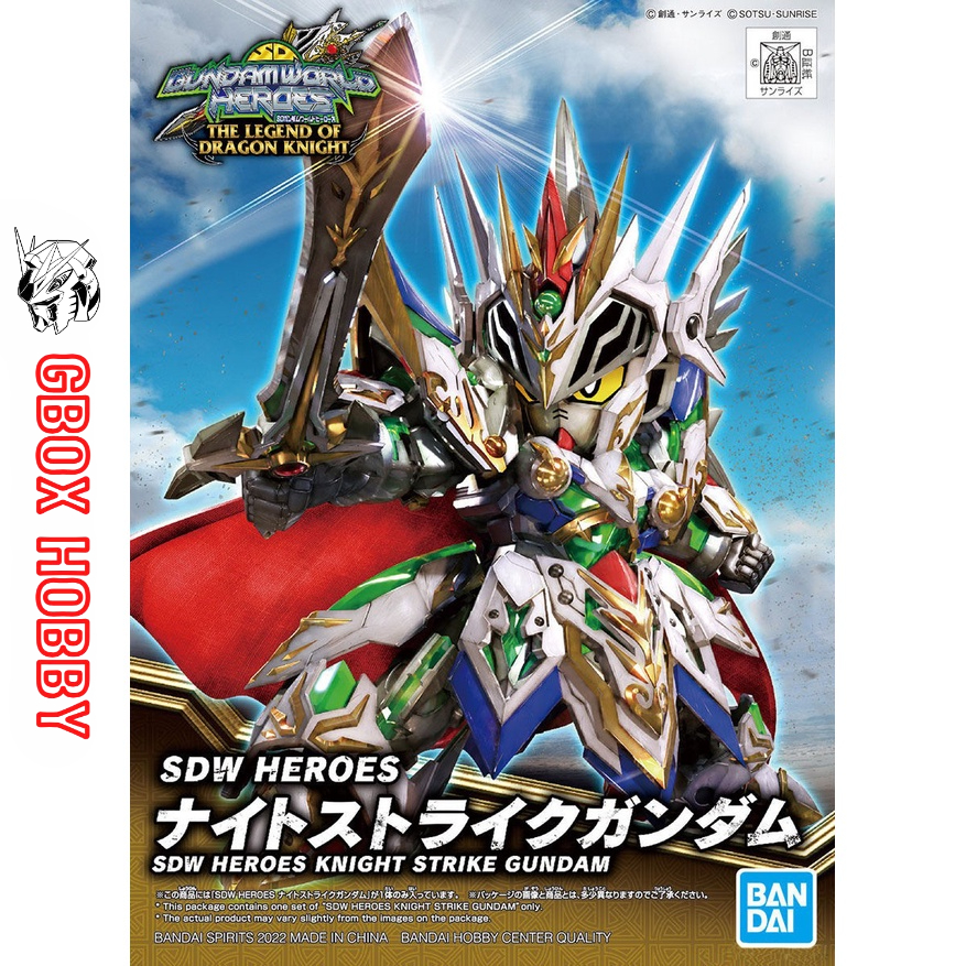 Gundam SDW Heroes Knight Strike Gundam Bandai SD Mô hình nhựa lắp ráp