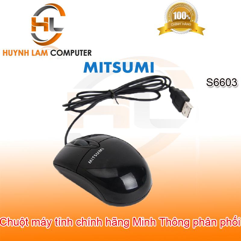 Chuột dây Mitsumi ECM-S6603 Xịn  đen, Chính Hãng