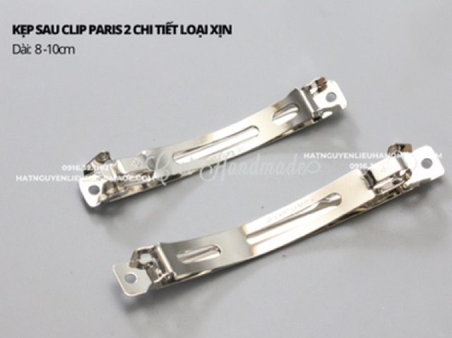 Kẹp sau clip paris 2 chi tiết loại xịn dày. Dài 8cm, 10cm