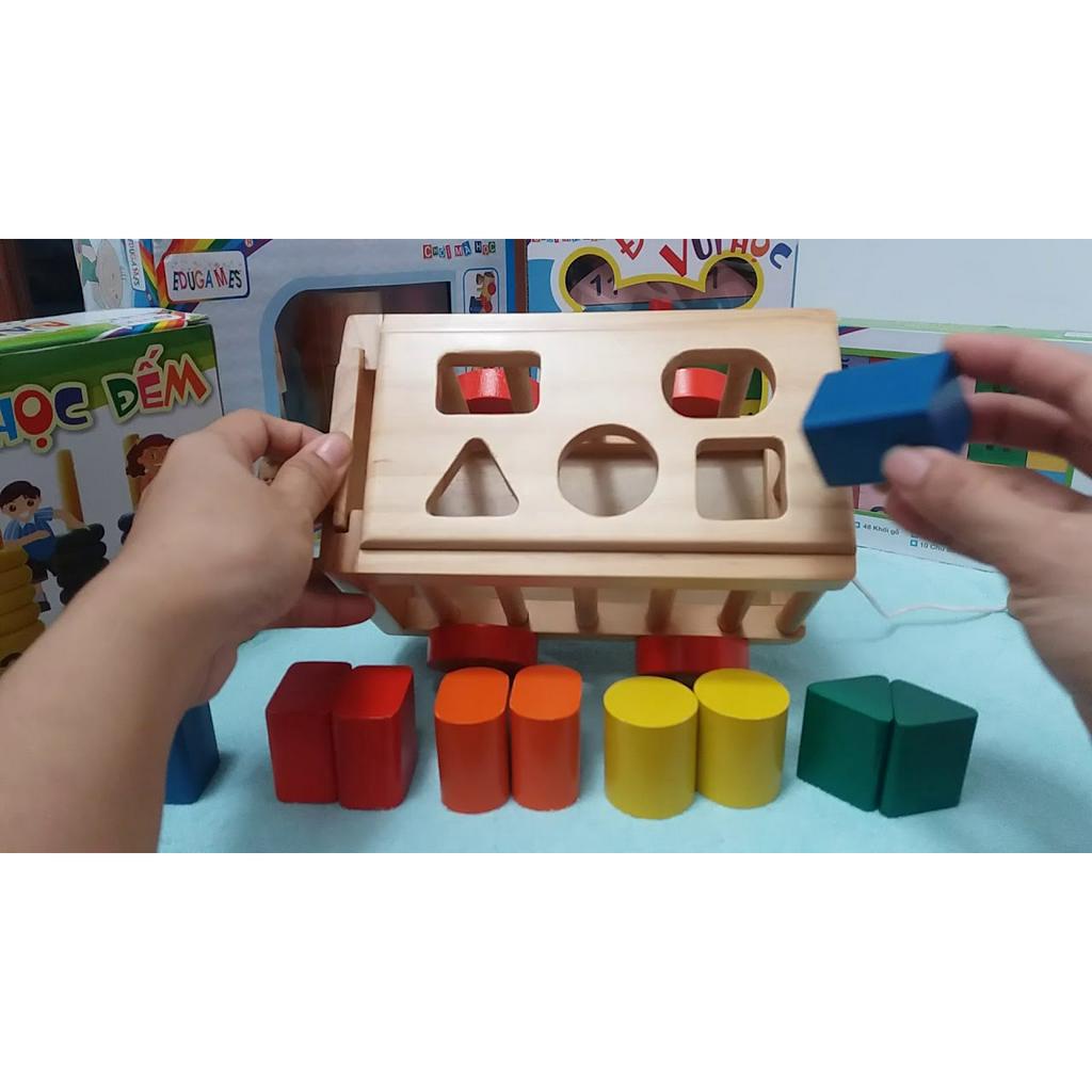 combo 7 món đồ chơi gỗ phát triển tư duy cho bé
