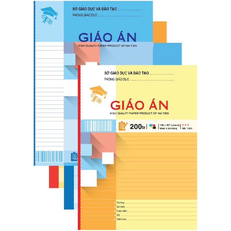 1 Vở giáo án kẻ ngang A4 200 trang