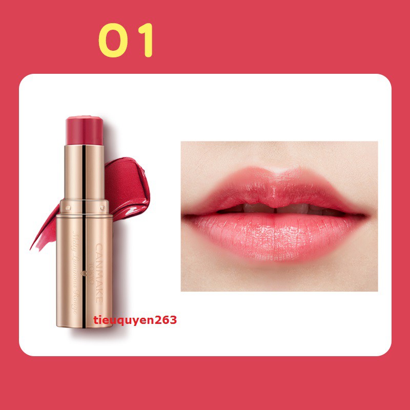Son dưỡng cấp ẩm Canmake Melty Luminous Rouge
