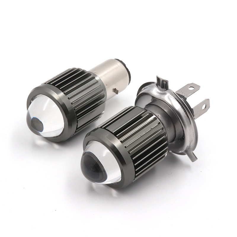 Đèn pha LED phá sương mù siêu sáng 1200LM H4 BA20D P15D COB 12V chuyên dụng cho xe máy