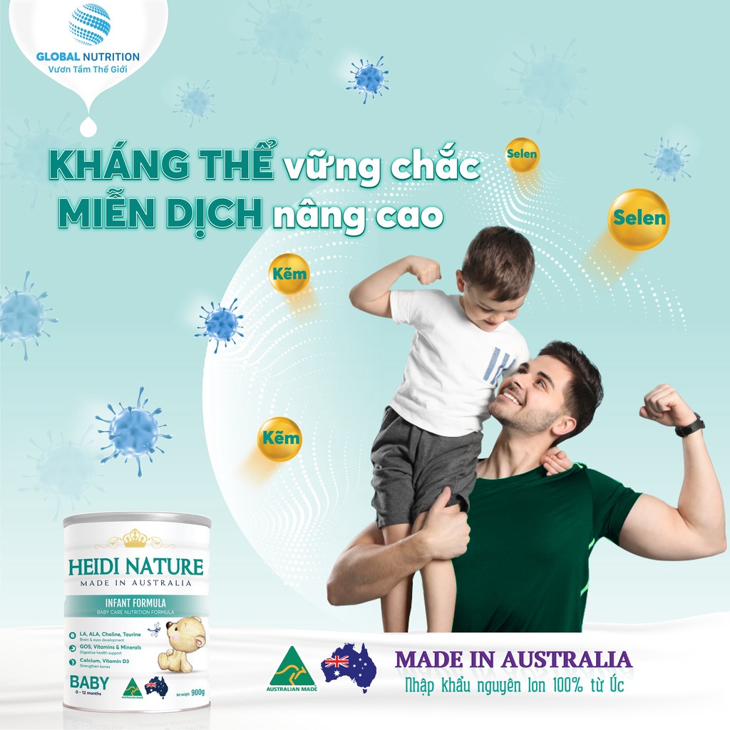 ữa bột Heidi Nature Baby 900g (Date mới nhất)