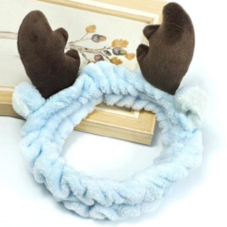 Băng Đô Sừng Hươu 3D Vải Nhung Mềm Mại Cao Cấp (Giao màu ngẫu nhiên)