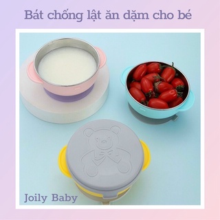 Bát ăn dặm chống đổ cho bé yêu tập ăn dặm