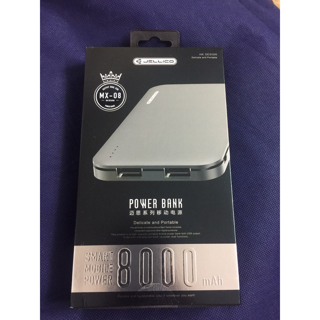 Sạc dự phòng Cao Cấp JELLICO 8000MAH MX-08