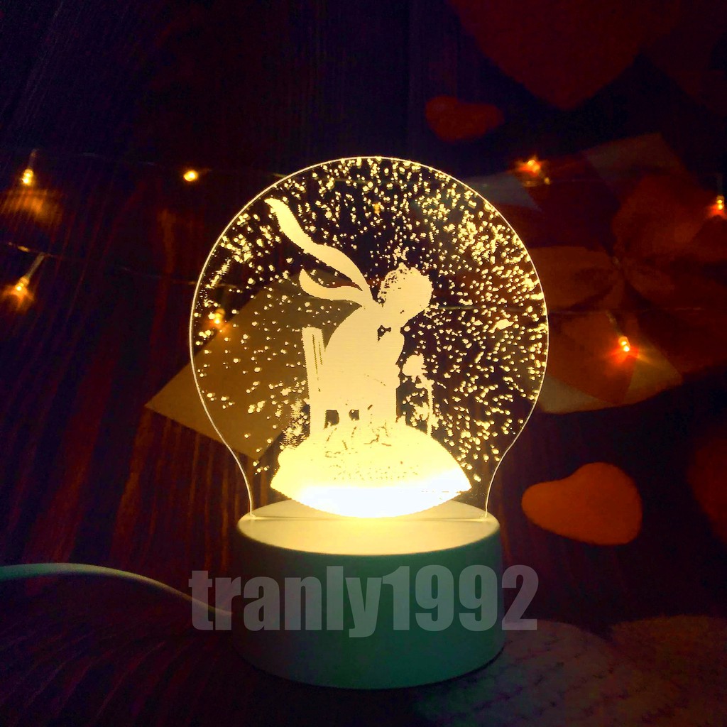 Đèn ngủ 3D HOÀNG TỬ, đèn trang trí, quà tặng sinh nhật độc đáo