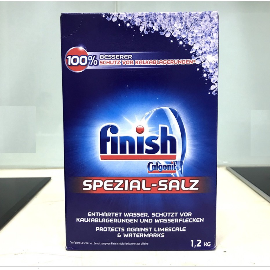 Combo Bột rửa bát Finish 2.5kg + Muối Finish 1.2kg Hàng châu Âu
