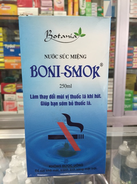 BONI - SMOK nước súc miệng cai thuốc lá