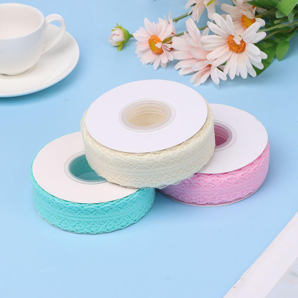 Cuộn Dây Ruy Băng Satin Phối Ren Dùng Gói Quà