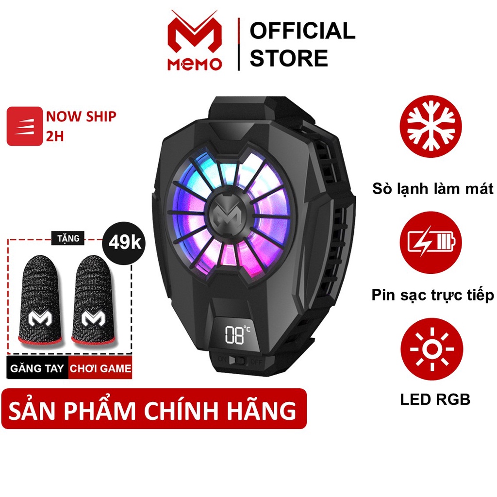 Quạt tản nhiệt điện thoại sò lạnh Memo DL05 / DL06 / DL07 / FL01/ FL05 / FL06 / FL07 chơi game mobile PUBG FF Liên Quân