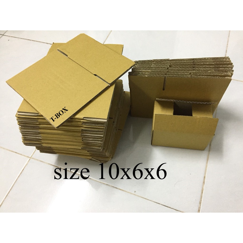 hộp carton 10x6x6 cm (hộp cơ bản)