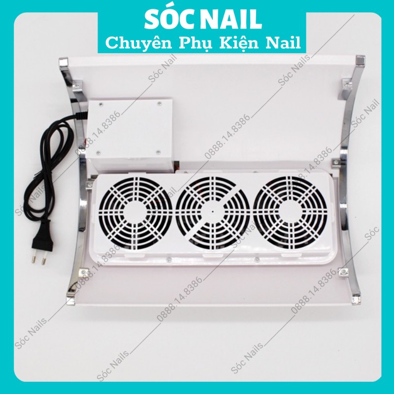 Máy Hút Bụi Nail Móng 3 Quạt Cỡ Lớn Bảo Hành 6 Tháng