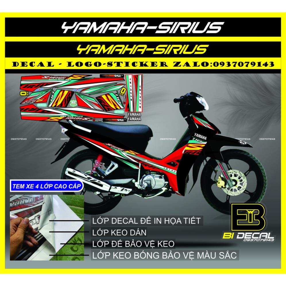 ( Quí khách vui lòng mang ra tiệm cho thợ dán ) Tem Sirius 011