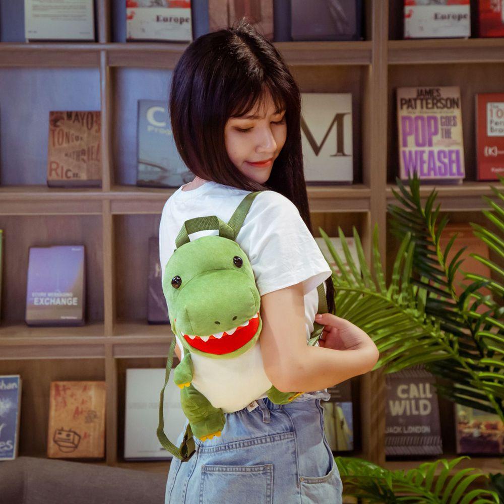 Balo Hình Khủng Long Nhồi Bông Mềm Mại Đáng Yêu Cho Trẻ Em