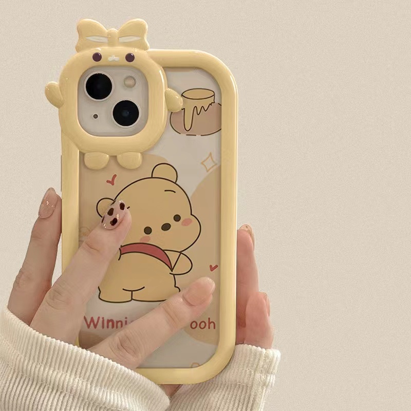Ốp Điện Thoại Hình Winnie the Pooh Cho iPhone 14 14pro 14Plus 14prm 13 13pro 13prm 11 6splus 7Plus 8Plus Xr XS 13 12 Pro Max