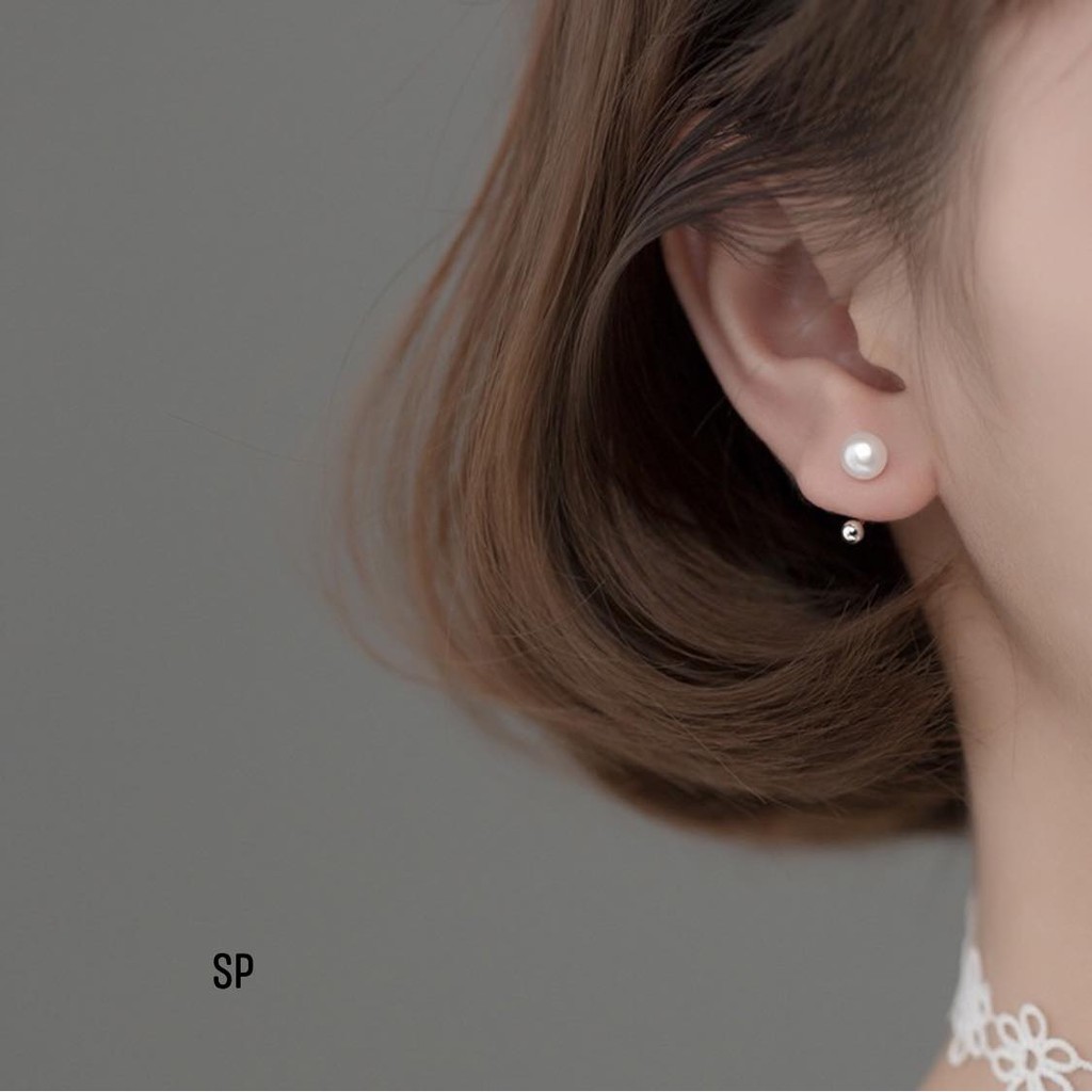 Bông tai nữ, bông bạc ta , kết hợp với trai dạng đơn giản mà sang trọng