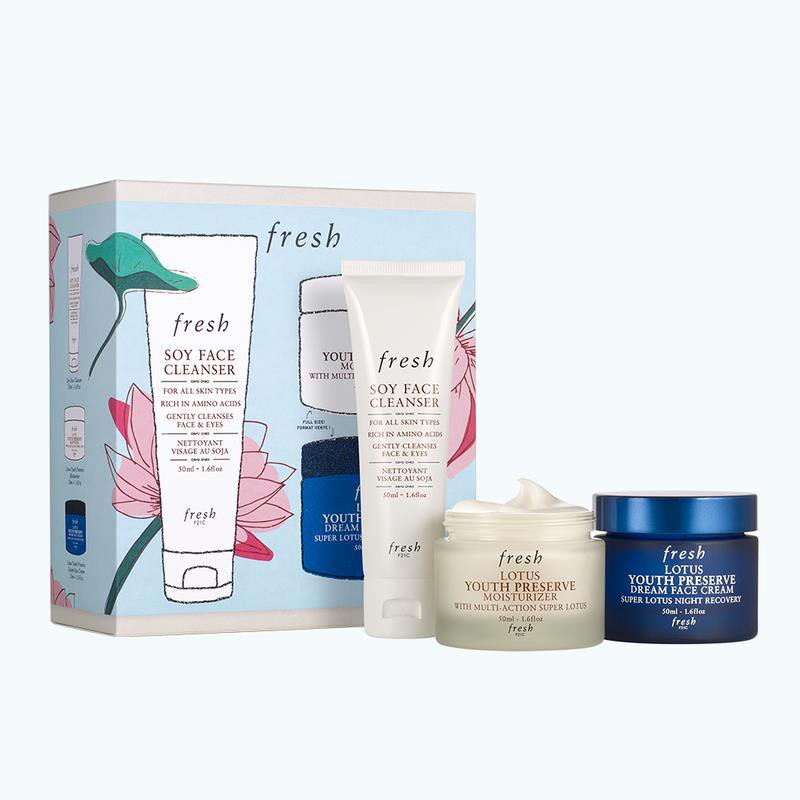 Fresh - Set 3 sản phẩm chăm sóc da Fresh Cleanse &amp; Moisturize Routine