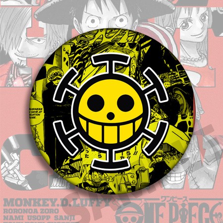 Huy hiệu IN HÌNH One Piece Đảo hải tặc anime chibi dễ thương tiện lợi