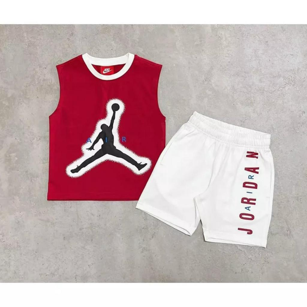 Bộ Jondon đỏ sát nách quần trắng cho bé trai