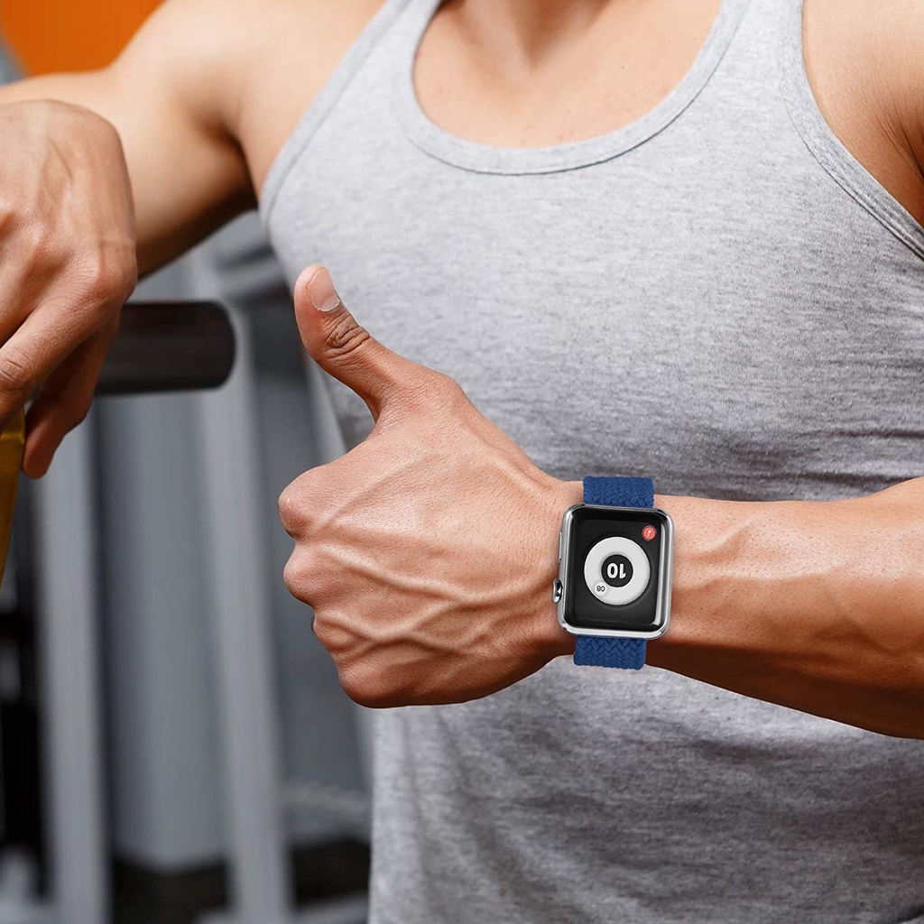 Dây Đeo Đồng Hồ Bằng Vải Bện Cho iWatch 8 7 6 SE 5 4 3 45mm 41mm iWatch 49mm 44mm 40mm 38mm 42mm