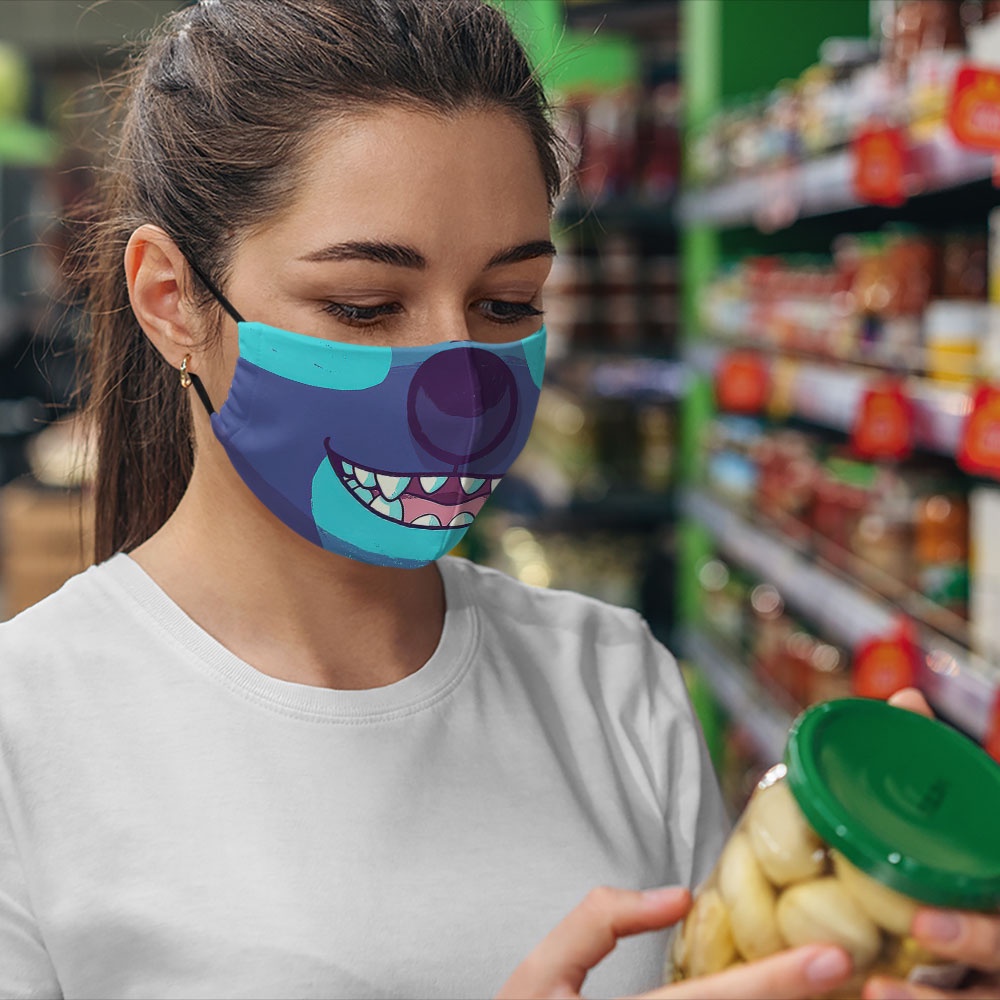 Khẩu trang thú cưng cute hoạt hình dễ thương cho bé trẻ em Hình Vẽ DRAWN CARTWELL dây đeo mềm bảo vệ toàn diện dày 2 lớp