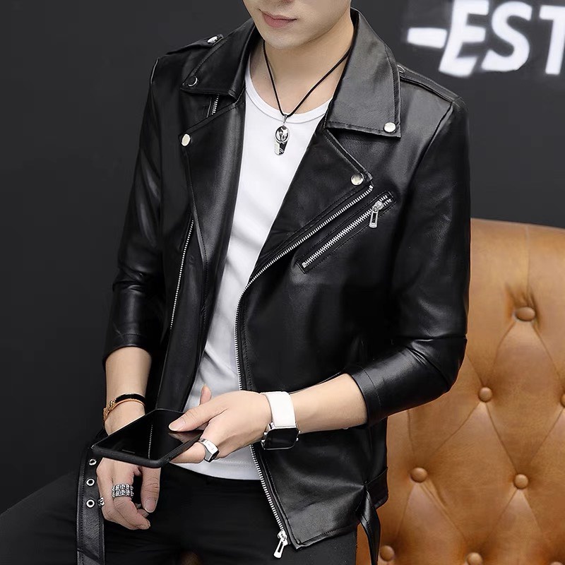 Áo da nam cao cấp biker 2022