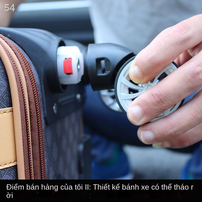 （Hộp kéo）Vali công suất lớn nam phổ thông bánh xe lên máy bay trường hợp đẩy hành lý nữ hộp mật khẩu retro