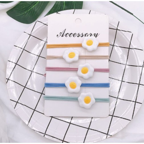 Chun buộc tóc trứng opla độc đáo   Clovershop68