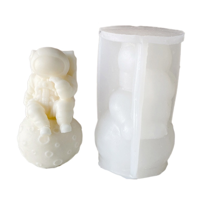 Khuôn Silicone Làm Nến Tạo Hình Nhà Du Hành Vũ Trụ