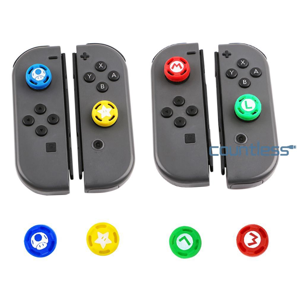 Bộ 4 Nút Silicone Thay Thế Cho Tay Cầm Chơi Game Nintendo Switch Ns