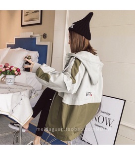 Áo khoác gió nữ form rộng