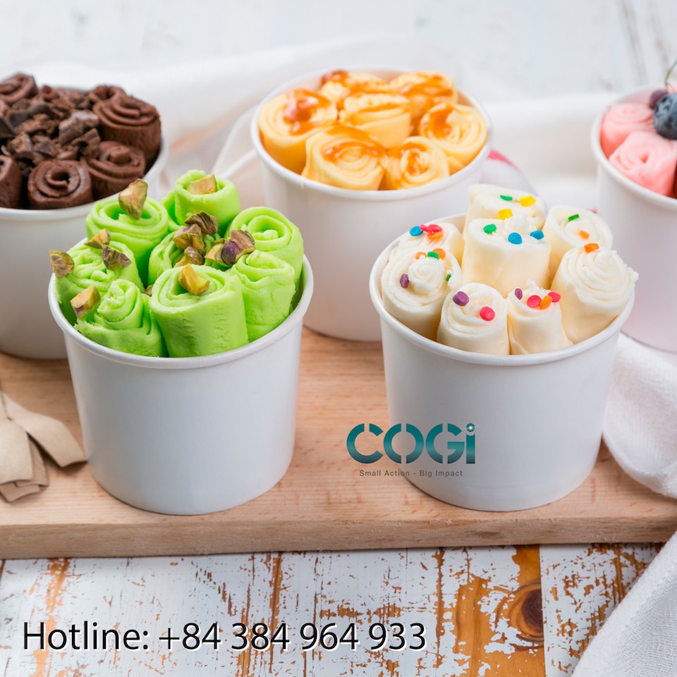 50 cái Hộp giấy, Tô giấy 600ml, Kèm nắp, đựng cháo, bánh, mứt | BigBuy360 - bigbuy360.vn