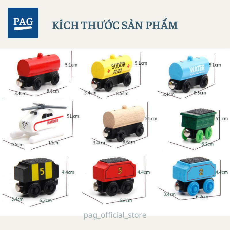 Bộ sưu tập thân xe lửa Thomas & Friends, sản phẩm chơi cùng đường ray xe lửa gỗ